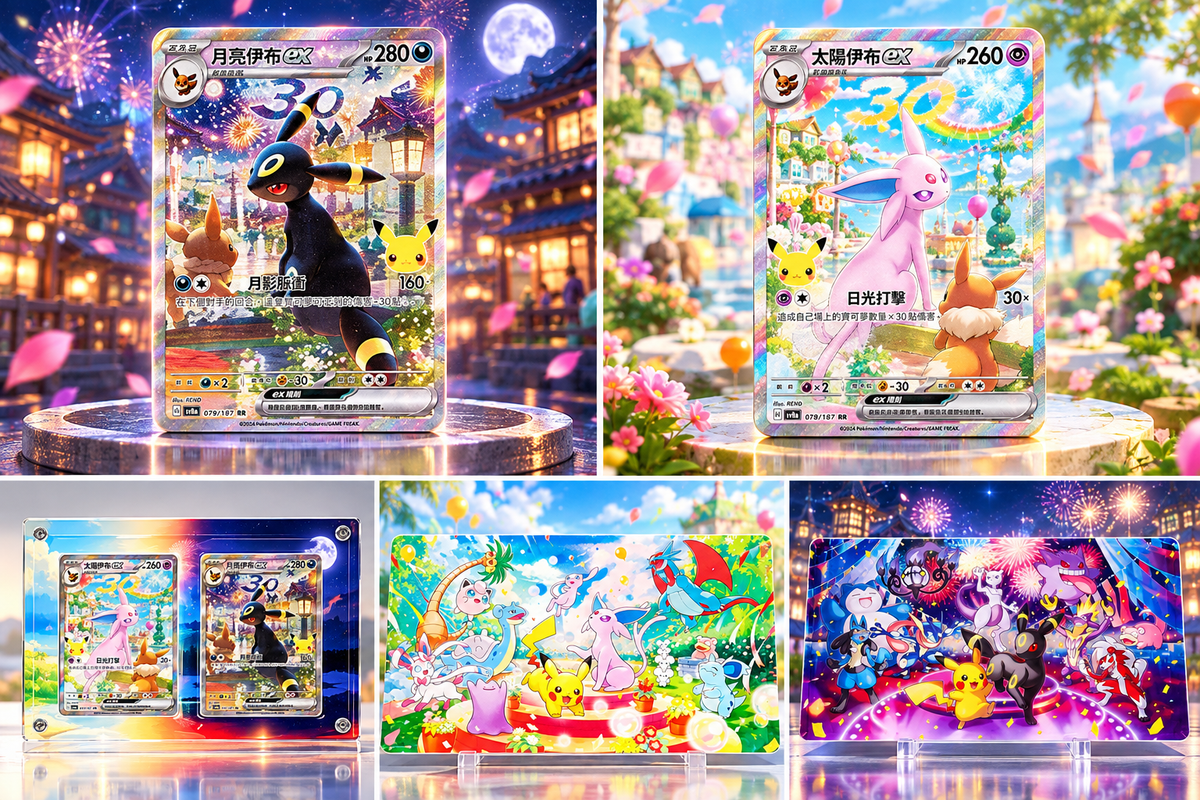 Pokémon 30th Celebration Espeon ex & Umbreon ex Collection Box – Simplified Chinese